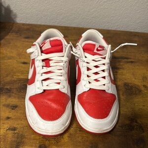 Nike men’s size 8 Red and White Sneakers